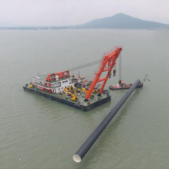 中鐵上海工程局巢湖三水廠水源工程項(xiàng)目超長(zhǎng)管線